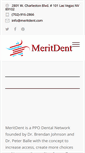 Mobile Screenshot of meritdent.com